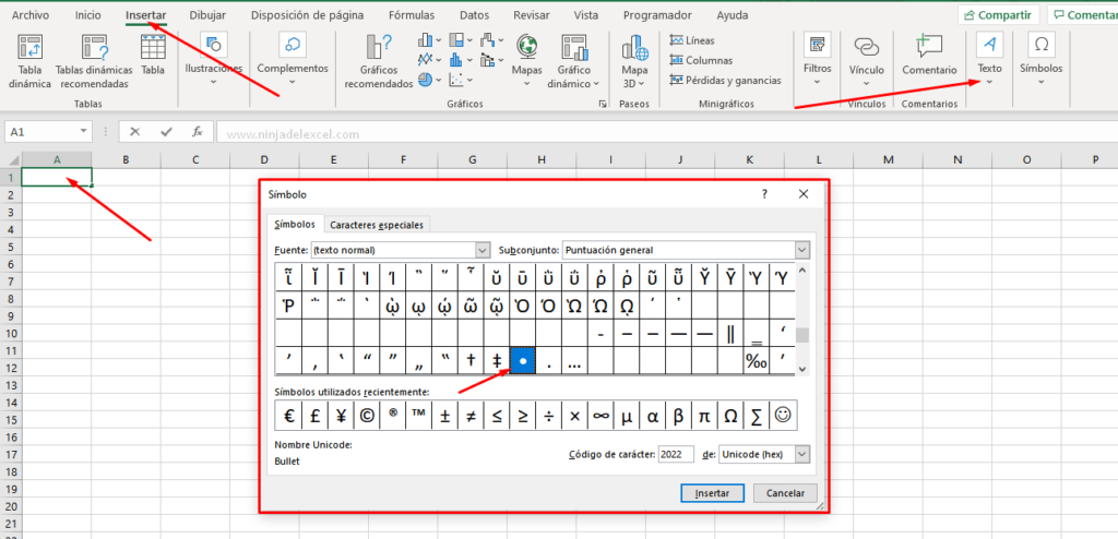 C Mo Usar S Mbolos En La Lista Desplegable De Excel Ninja Del Excel