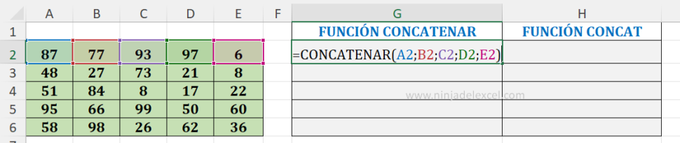 Funciones CONCATENAR Y CONCAT En Excel Entienda La Diferencia