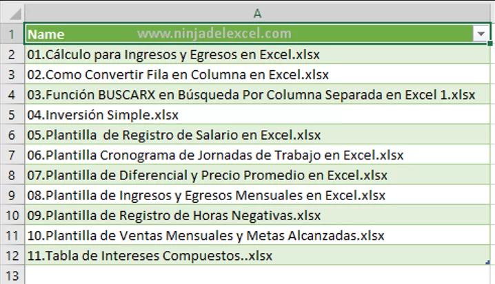 Como Crear Una Lista De Archivos De Una Carpeta De Windows En Excel