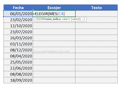 Aprenda Nombre del Mes Completo en Excel