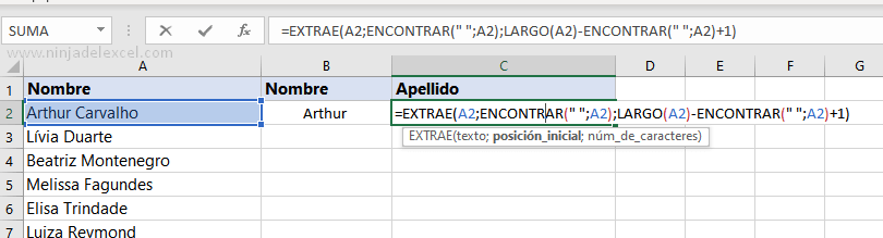 Aprender Función Encontrar en Excel