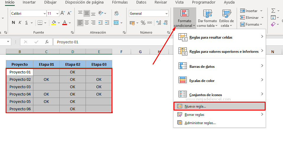 Formato Condicional con la Función Y en Excel