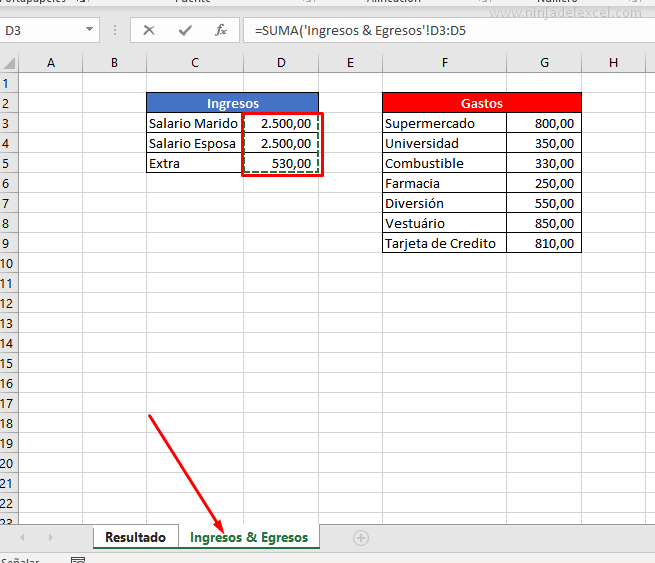 Seleccionar Datos de Una Hoja de Calculo a Otra en Excel
