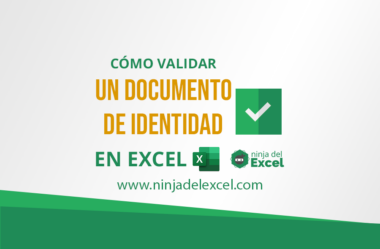 Cómo Validar Un Documento de Identidad en Excel