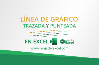 Línea de Gráfico Trazada y Punteada en Excel