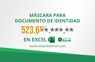 Máscara para Documento de Identidad en Excel