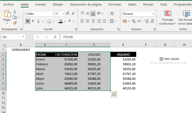 Articulos Ninja del Excel
