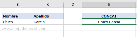 Buscar Cómo Concatenar con & en Excel
