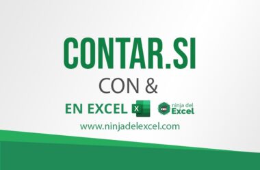 CONTAR.SI con & en Excel – Cómo Utilizar