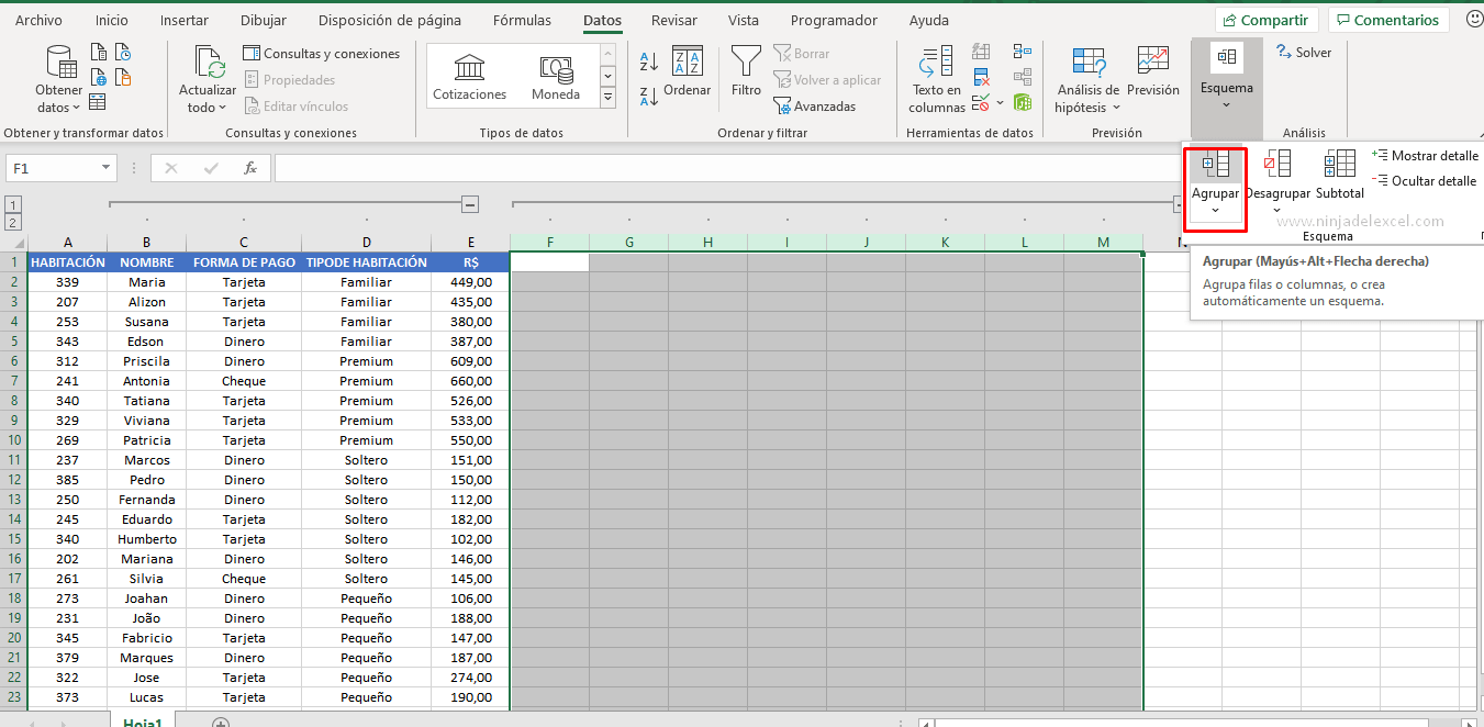 Como Aprender Agrupar Datos en Excel