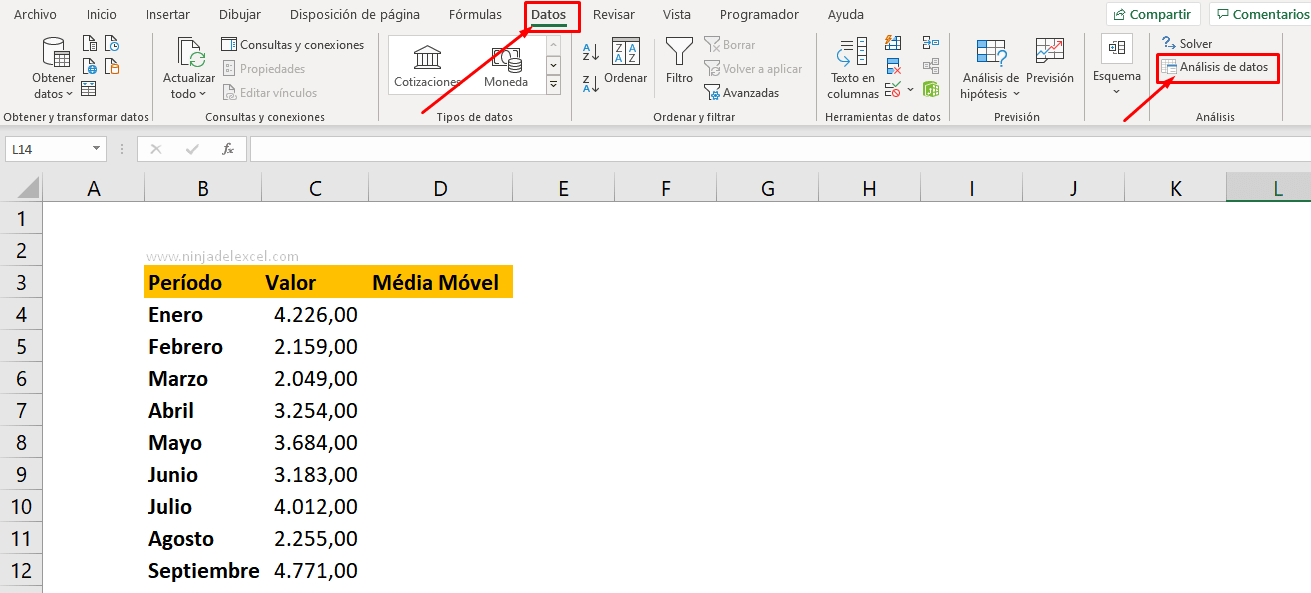 Cómo Calcular la Media Móvil en Excel