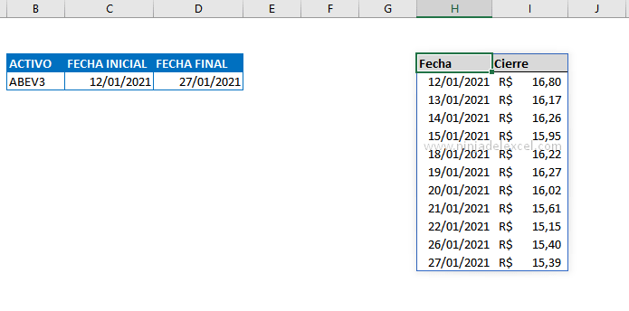 Como hacer Historial de Cotizaciones en Excel