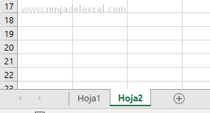 Crear Pestañas en Excel