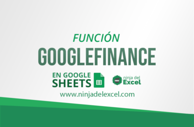 Función GOOGLEFINANCE en Google Sheets