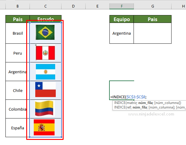 Aprende ÍNDICE & COINCIDIR con Imagen en Excel