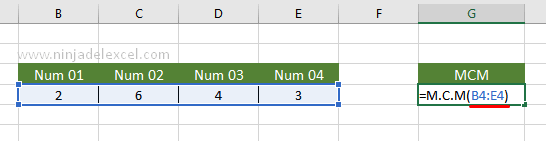 Cómo Calcular MCM en Excel