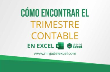Cómo Encontrar el Trimestre Contable en Excel