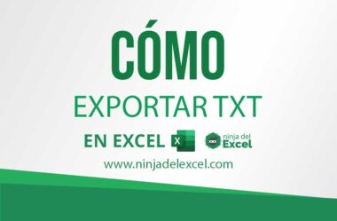 Cómo Exportar Una Hoja de Cálculo de Excel a Txt
