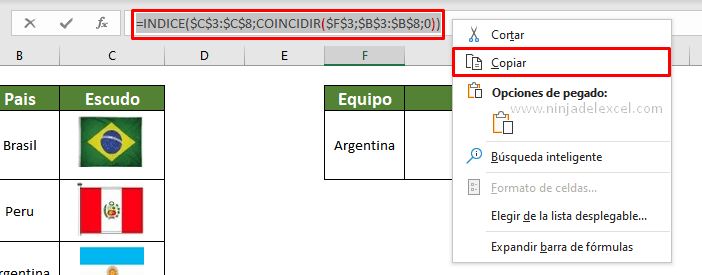 Como hacer ÍNDICE & COINCIDIR con Imagen en Excel