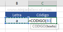Encontrar el Código de Letras en Excel