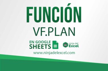 Función VF.PLAN en Google Sheets