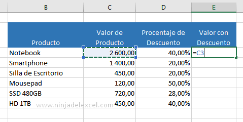 Cómo Calcular el Descuento en Excel