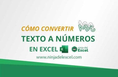 Cómo Convertir Texto a Números en Excel