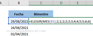 Como Encontrar Bimestre en Excel