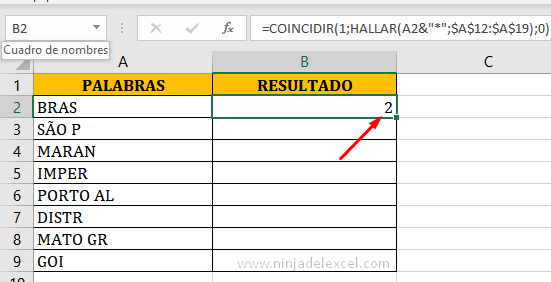Completar Palabras Incompletas en Excel paso a paso