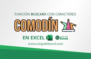 Función BUSCARX con Comodín en Excel