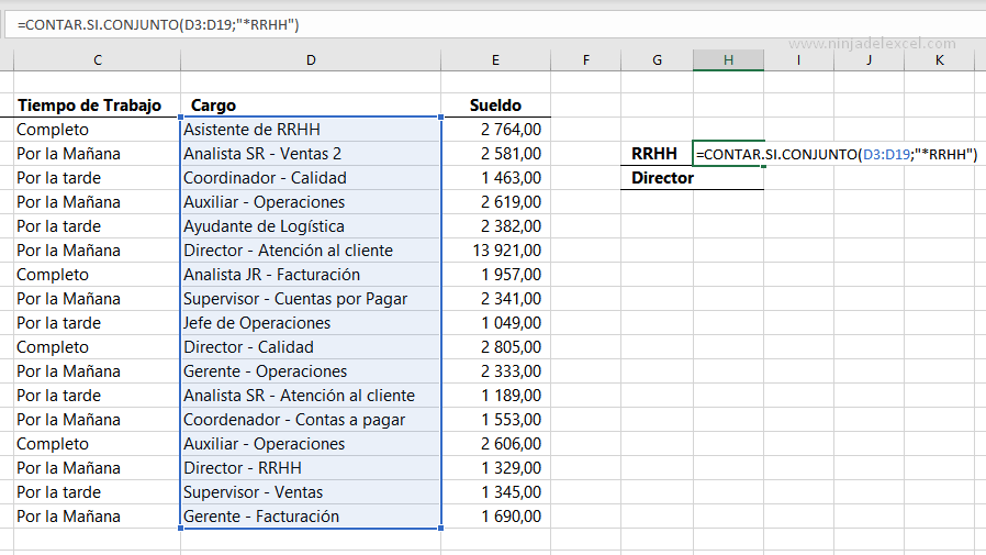 Caracteres Comodín en Excel paso a paso
