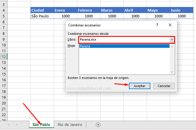 Como Cómo Importar Escenarios en Excel tutorial