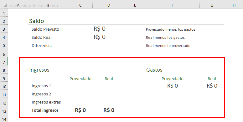 Como Crear una Hoja de Cálculo de Gastos en Excel
