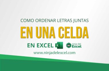 Ejercicio de Excel Avanzado – Ordenar Letras Juntas en una Celda en Excel