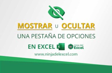 Mostrar o Ocultar una Pestaña de Opciones en Excel