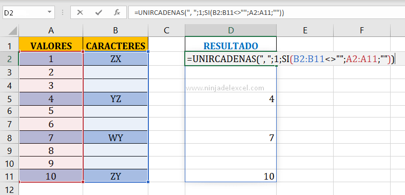 Aprendiendo Como Unir Valores en una Celda en Excel