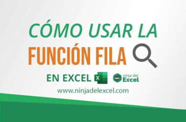 Cómo Usar la Función FILA en Excel