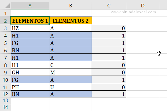Destacar Elementos Repetidos en Dos Columnas en Excel