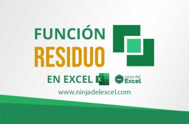 Función RESIDUO en Excel: paso a paso