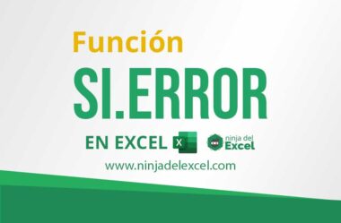 Función SI.ERROR en Excel : Aprenda