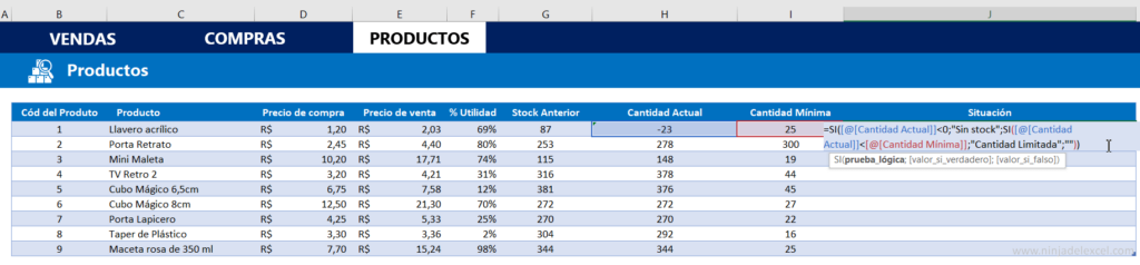 Como Hacer Una Plantilla De Control De Stock En Excel Ninja Del Excel 2495