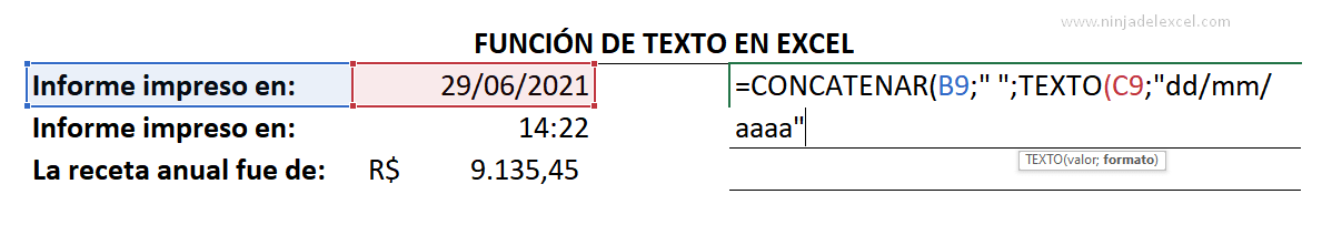Tutorial Función de Texto en Excel