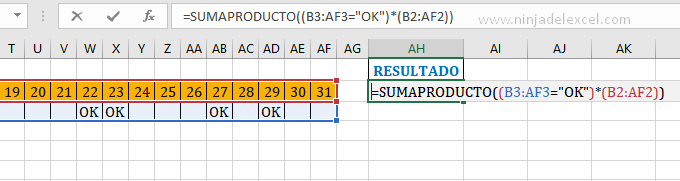 Buscar Como Sumar Valores Correspondientes a OK en Excel