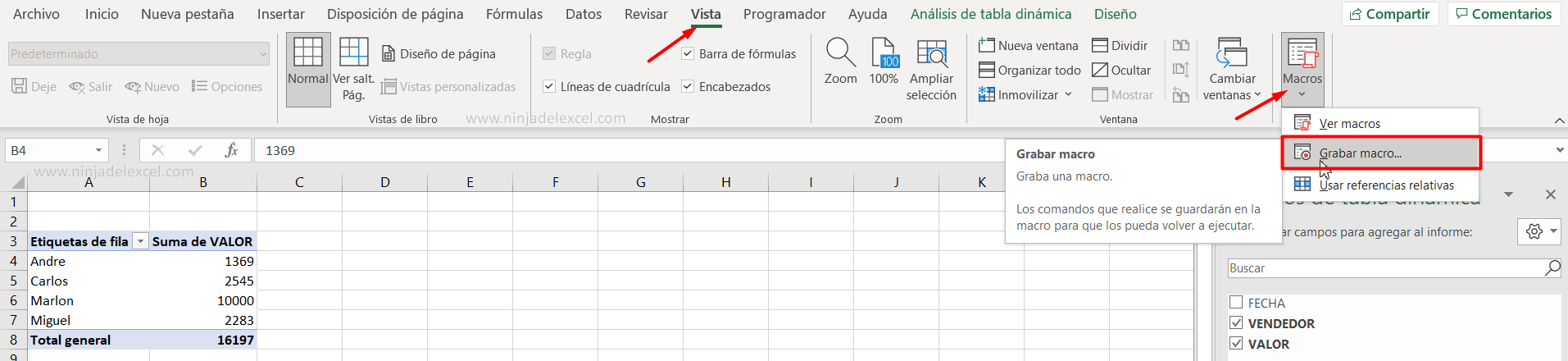 Como Actualizar Tabla Dinámica en Excel