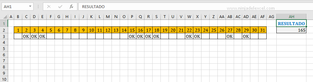 Como Sumar Valores Correspondientes a OK en Excel