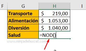 Como Usar la Función NOD en Excel - Paso a Paso