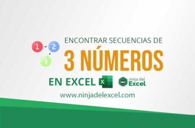 Como Encontrar Secuencias de 3 Números en Excel