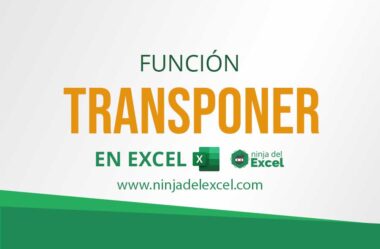 Como Usar la Función TRANSPONER en Excel