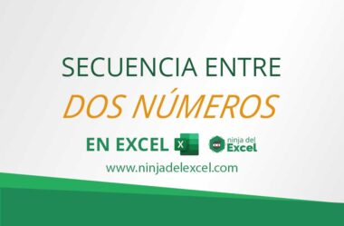 Secuencia Entre Dos Números en Excel