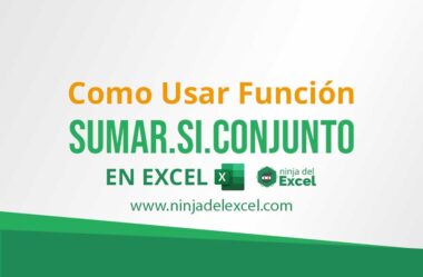 Función SUMAR.SI.CONJUNTO en Excel